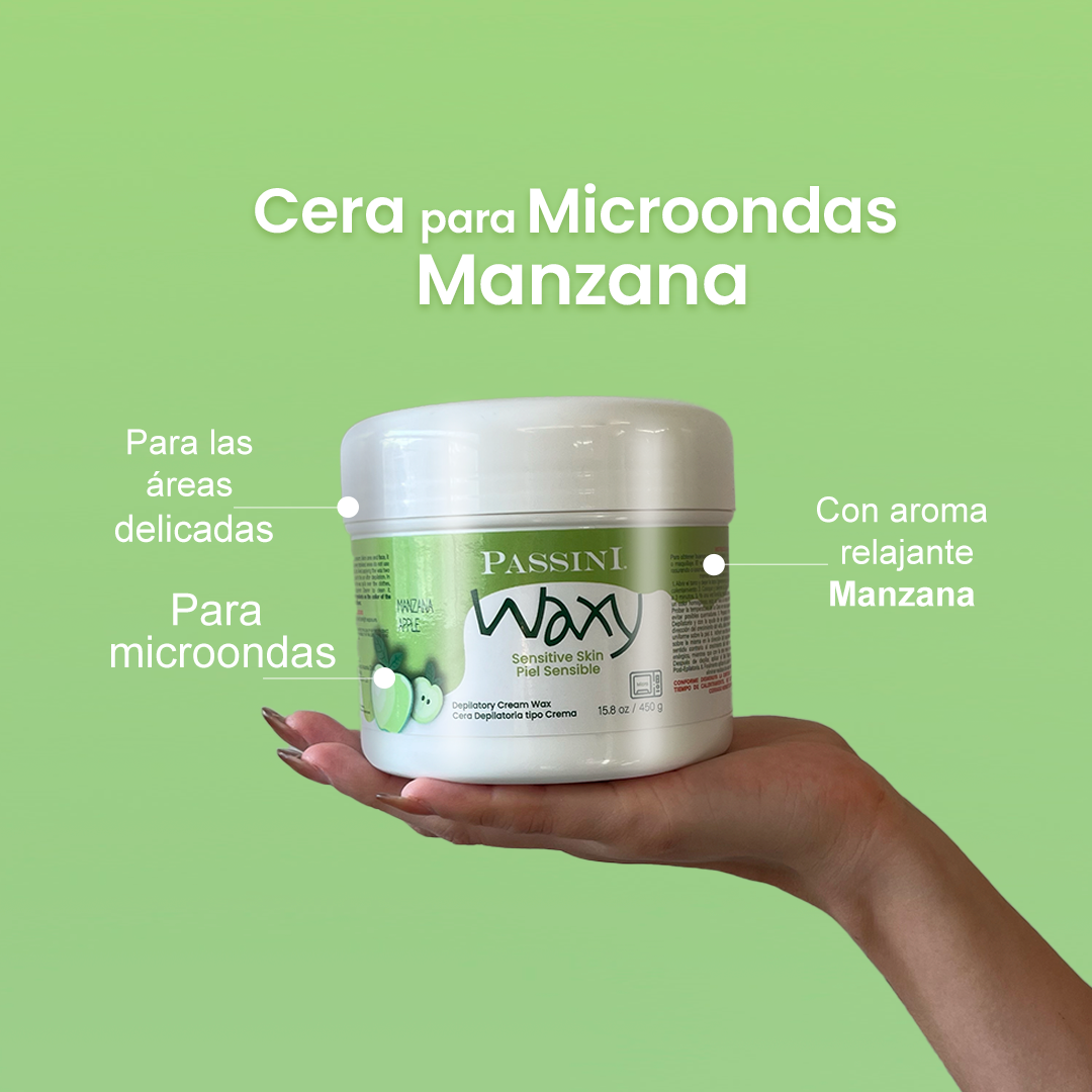 Cera Waxy Manzana de microondas piel delicada 450g